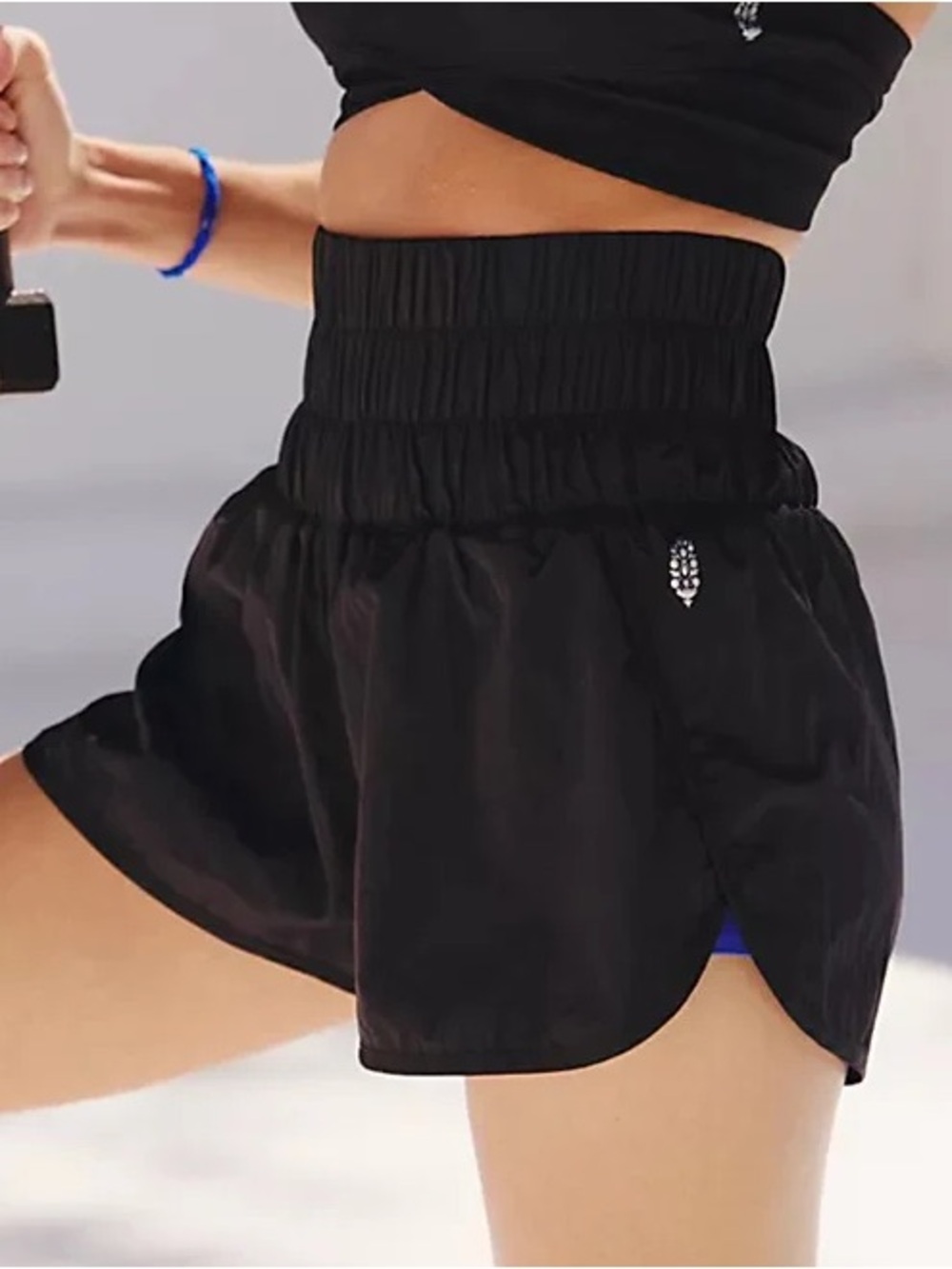 Free People Movement The Way Home Run Shorts Black